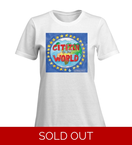 Citizen Of The World Ladies T-Shirt LARGE